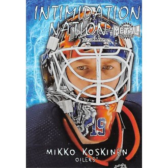 Insertní karty - Koskinen Mikko - 2020-21 Metal Universe Intimidation Nation No.IN26