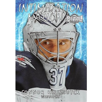 Insertní karty - Hellebuyck Connor - 2020-21 Metal Universe Intimidation Nation No.IN27