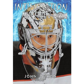 Insertní karty - Gibson John - 2020-21 Metal Universe Intimidation Nation No.IN30