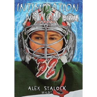 Insertní karty - Stalock Alex - 2020-21 Metal Universe Intimidation Nation No.IN32