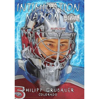 Insertní karty - Grubauer Philipp - 2020-21 Metal Universe Intimidation Nation No.IN7