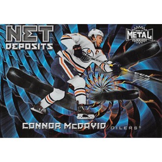 Insertní karty - McDavid Connor - 2020-21 Metal Universe Net Deposits No.ND19