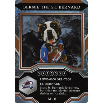 Insertní karty - Bernie The St. Bernard - 2021-22 MVP Mascot Gaming Cards No.M8