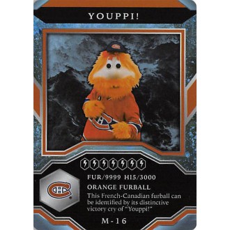 Insertní karty - Youppi! - 2021-22 MVP Mascot Gaming Cards No.M16
