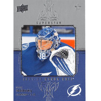 Insertní karty - Vasilevskiy Andrei - 2021-22 Upper Deck Honor Roll No.HR28