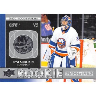 Insertní karty - Sorokin Ilya - 2021-22 Upper Deck Rookie Retrospective No.RR15