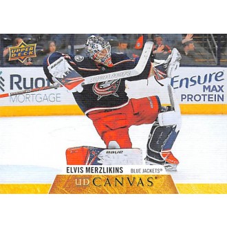 Insertní karty - Merzlikins Elvis - 2020-21 Upper Deck Canvas No.C25