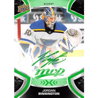 Paralelní karty - Binnington Jordan - 2021-22 MVP Green Script No.50