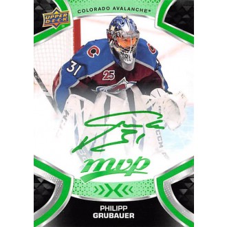 Paralelní karty - Grubauer Philipp - 2021-22 MVP Green Script No.91