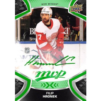 Paralelní karty - Hronek Filip - 2021-22 MVP Green Script No.165