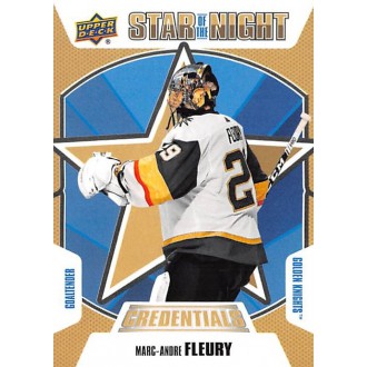 Insertní karty - Fleury Marc-Andre - 2019-20 Credentials Star of the Night 1st Stars No.1S-06