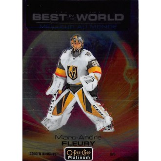 Insertní karty - Fleury Marc-Andre - 2020-21 O-Pee-Chee Platinum Best in the World No.BW2