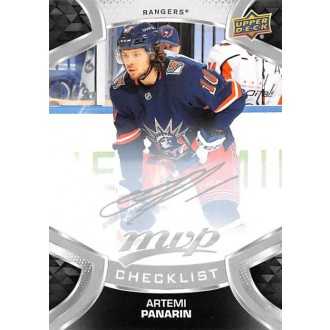 Paralelní karty - Panarin Artemi - 2021-22 MVP Silver Script No.200