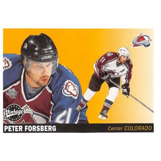 Řadové karty - Forsberg Peter - 2002-03 Vintage No.64