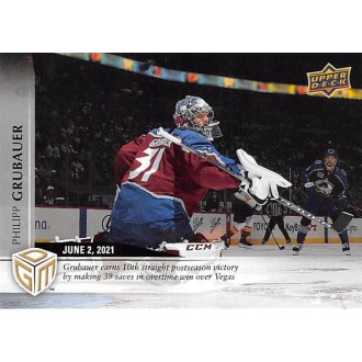 Řadové karty - Grubauer Philipp - 2020-21 Upper Deck Game Dated Moments No.64