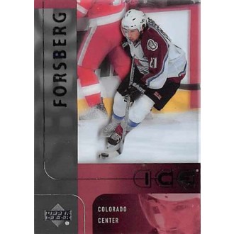 Řadové karty - Forsberg Peter - 2001-02 Ice No.9