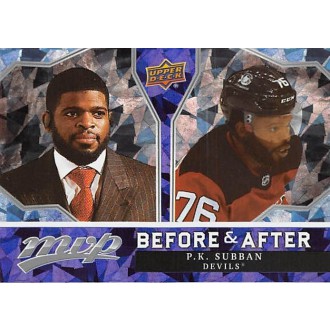 Insertní karty - Subban P.K. - 2021-22 MVP Before and After No.BA5