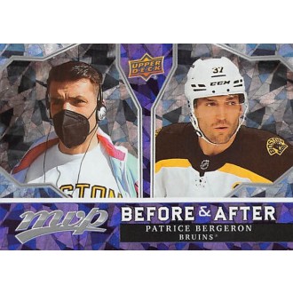 Insertní karty - Bergeron Patrice - 2021-22 MVP Before and After No.BA10