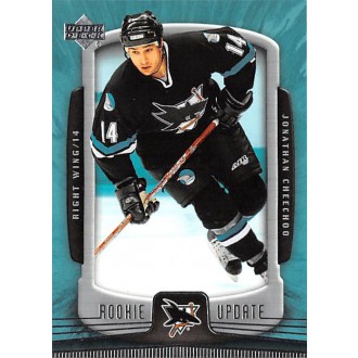 Řadové karty - Cheechoo Jonathan - 2005-06 Rookie Update No.84