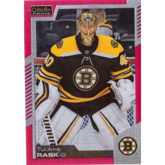 Paralelní karty - Rask Tuukka - 2020-21 O-Pee-Chee Platinum Matte Pink No.34