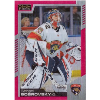 Paralelní karty - Bobrovsky Sergei - 2020-21 O-Pee-Chee Platinum Matte Pink No.59