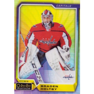 Paralelní karty - Holtby Braden - 2018-19 O-Pee-Chee Platinum Rainbow Color Wheel No.140