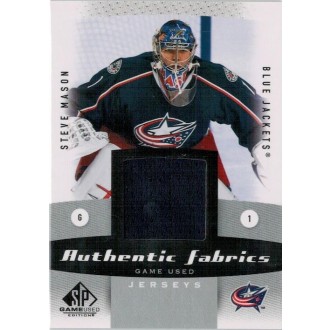 Jersey karty - Mason Steve - 2010-11 SP Game Used Authentic Fabrics  No.AF-SM