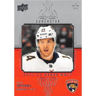 Insertní karty - Denisenko Grigori - 2021-22 Upper Deck Honor Roll No.HR70