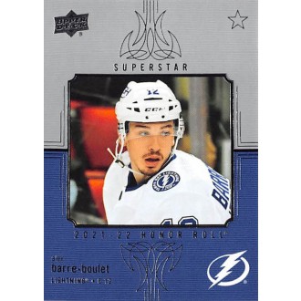 Insertní karty - Barre-Boulet Alex - 2021-22 Upper Deck Honor Roll No.HR72