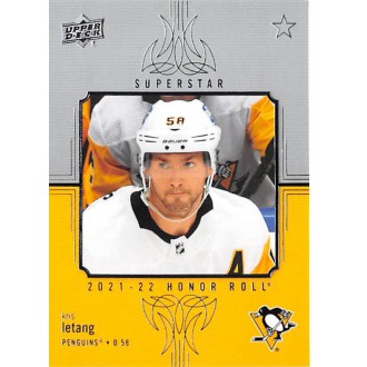Insertní karty - Letang Kris - 2021-22 Upper Deck Honor Roll No.HR99