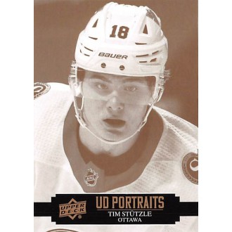 Insertní karty - Stutzle Tim - 2021-22 Upper Deck UD Portraits No.P20