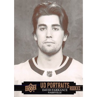 Insertní karty - Farrance David - 2021-22 Upper Deck UD Portraits No.P59