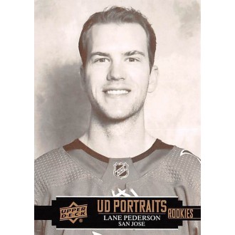 Insertní karty - Pederson Lane - 2021-22 Upper Deck UD Portraits No.P66