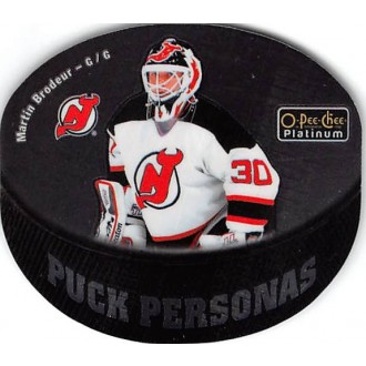 Insertní karty - Brodeur Martin - 2016-17 O-Pee-Chee Platinum Puck Personas Die Cuts No.PP2