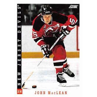 Řadové karty - MacLean John - 1993-94 Score No.81