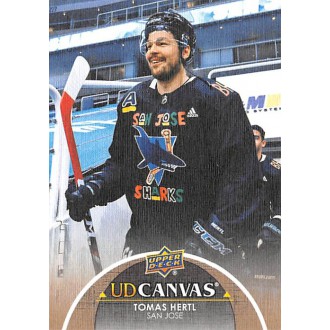 Insertní karty - Hertl Tomáš - 2021-22 Upper Deck Canvas No.C185