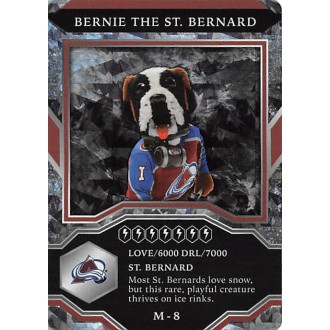 Insertní karty - Bernie The St. Bernard - 2021-22 MVP Mascot Gaming Cards Sparkle No.M8