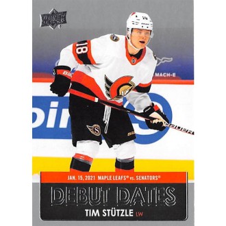 Insertní karty - Stutzle Tim - 2021-22 Upper Deck Debut Dates No.DD7