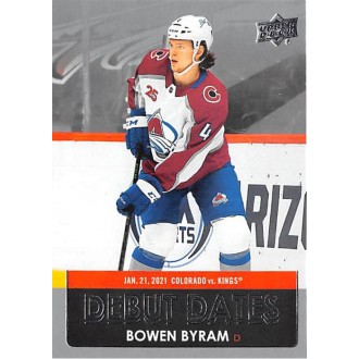 Insertní karty - Byram Bowen - 2021-22 Upper Deck Debut Dates No.DD13