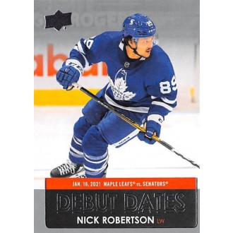 Insertní karty - Robertson Nick - 2021-22 Upper Deck Debut Dates No.DD15