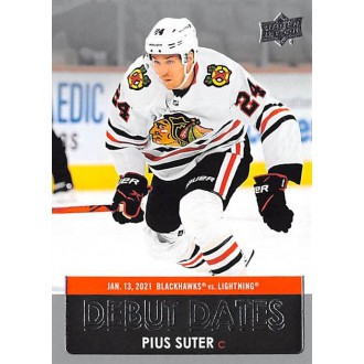 Insertní karty - Suter Pius - 2021-22 Upper Deck Debut Dates No.DD19