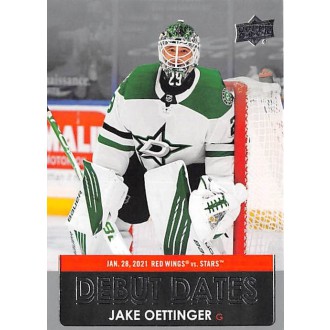 Insertní karty - Oettinger Jake - 2021-22 Upper Deck Debut Dates No.DD20