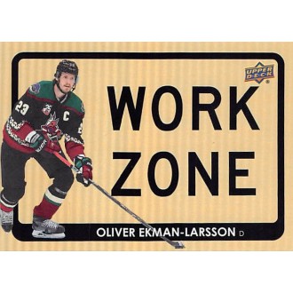 Insertní karty - Ekman-Larsson Oliver - 2021-22 Upper Deck Work Zone No.WZ3