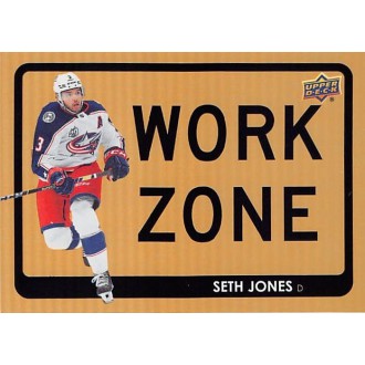 Insertní karty - Jones Seth - 2021-22 Upper Deck Work Zone No.WZ14