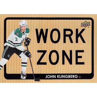Insertní karty - Klingberg John - 2021-22 Upper Deck Work Zone No.WZ15