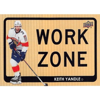 Insertní karty - Yandle Keith - 2021-22 Upper Deck Work Zone No.WZ22