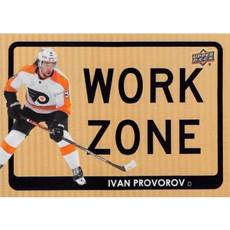 Insertní karty - Provorov Ivan - 2021-22 Upper Deck Work Zone No.WZ35