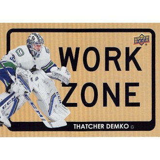 Insertní karty - Demko Thatcher - 2021-22 Upper Deck Work Zone No.WZ43