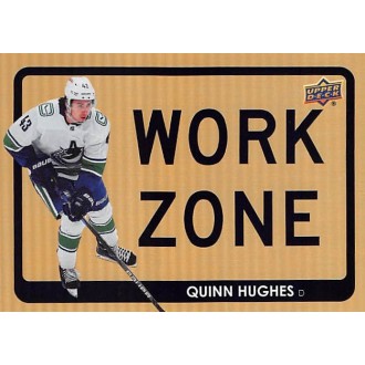 Insertní karty - Hughes Quinn - 2021-22 Upper Deck Work Zone No.WZ44