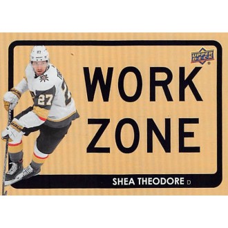 Insertní karty - Theodore Shea - 2021-22 Upper Deck Work Zone No.WZ45
